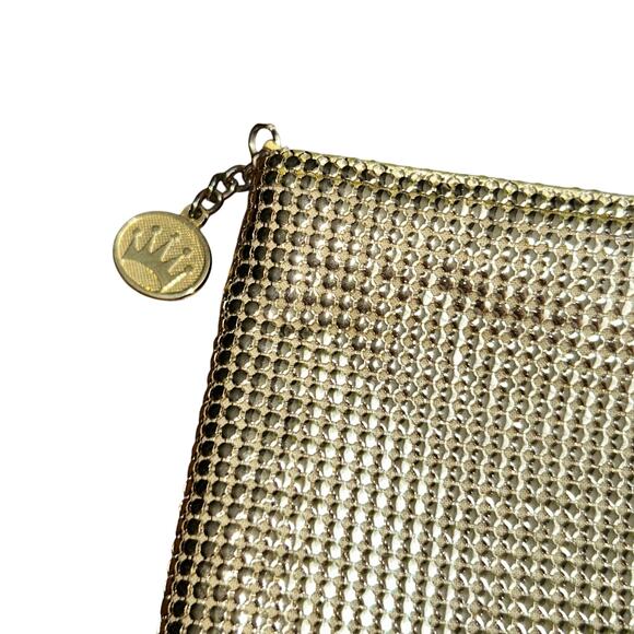 La Regale gold mesh evening purse clutch vintage handbag - Picture 2 of 10